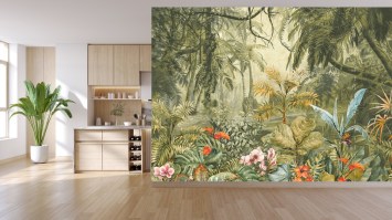 GUY-30 SA | Carta da parati tropicale senza animali